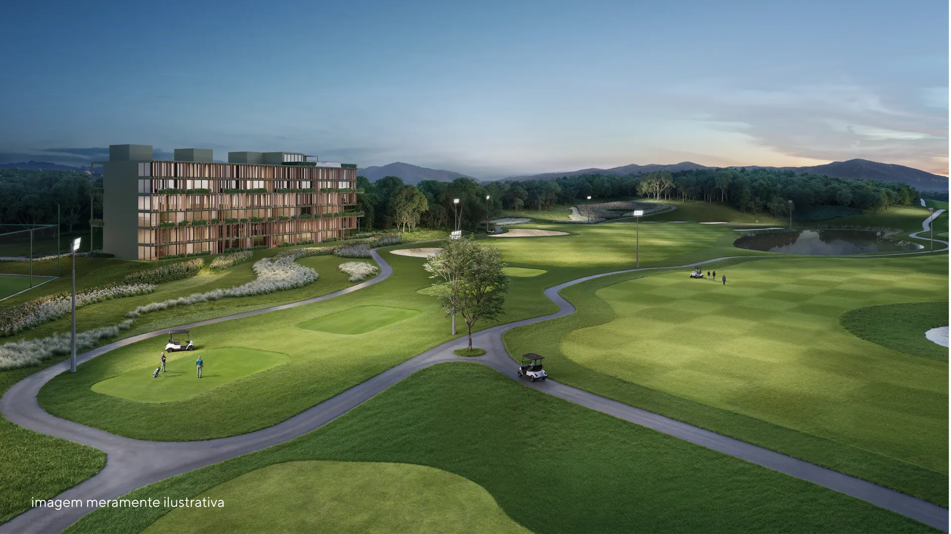 Golf View - Campo de Golfe Noturno